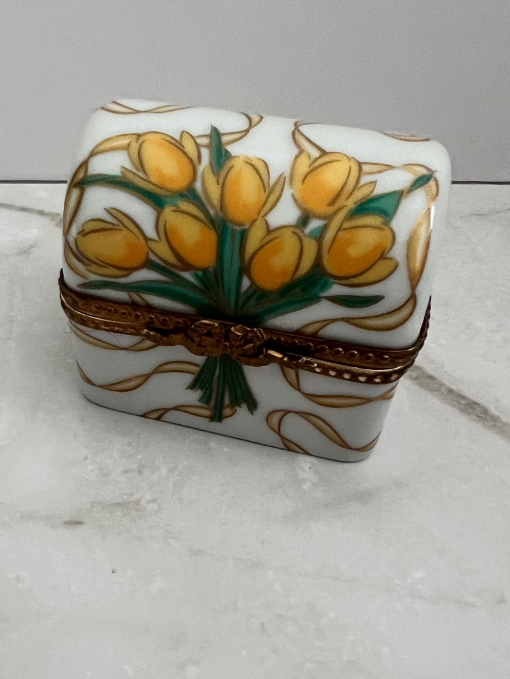 Vintage Limoges France Giorgio Beverly Hills Limited Edition Trinket Box Hand Pa